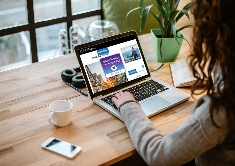 Publisher reviewing high-performing ad units on a laptop